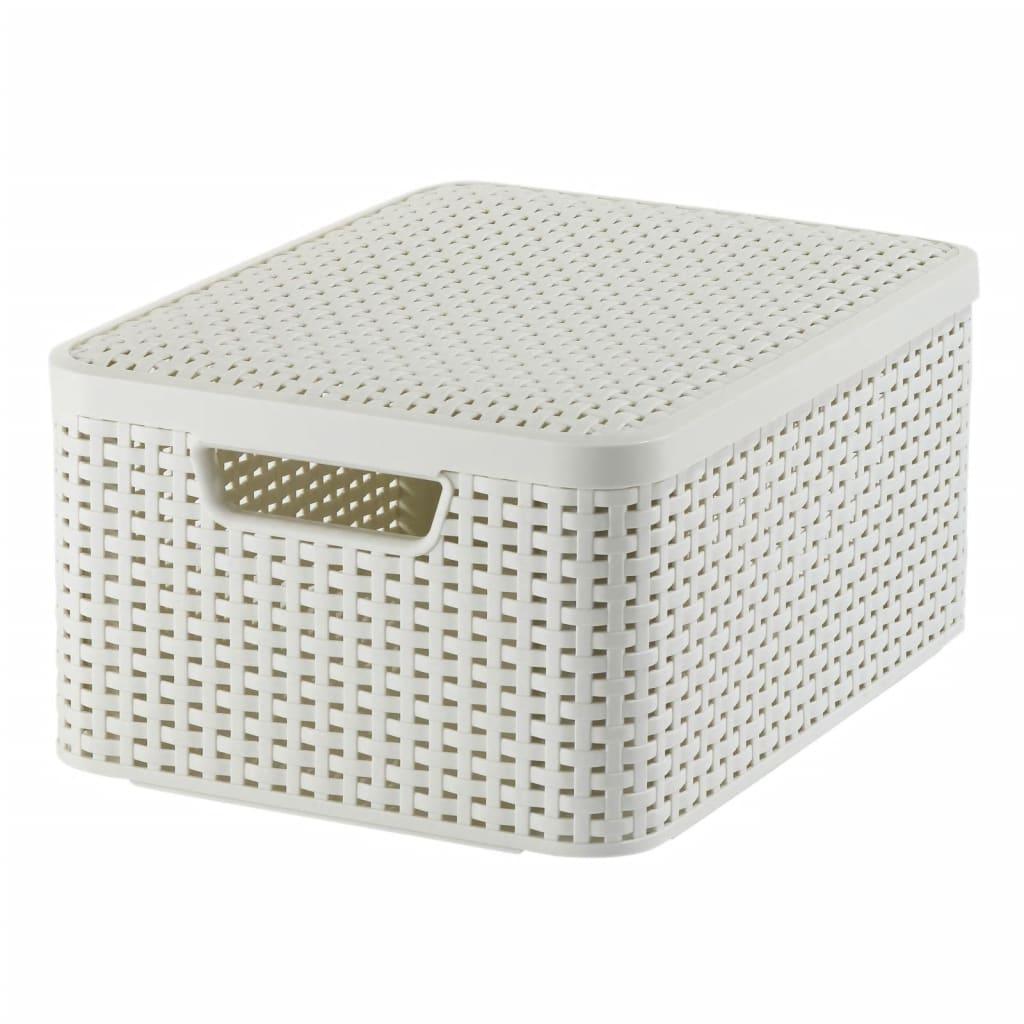 Curver Storage Box With Lid Style L 30L Creamy