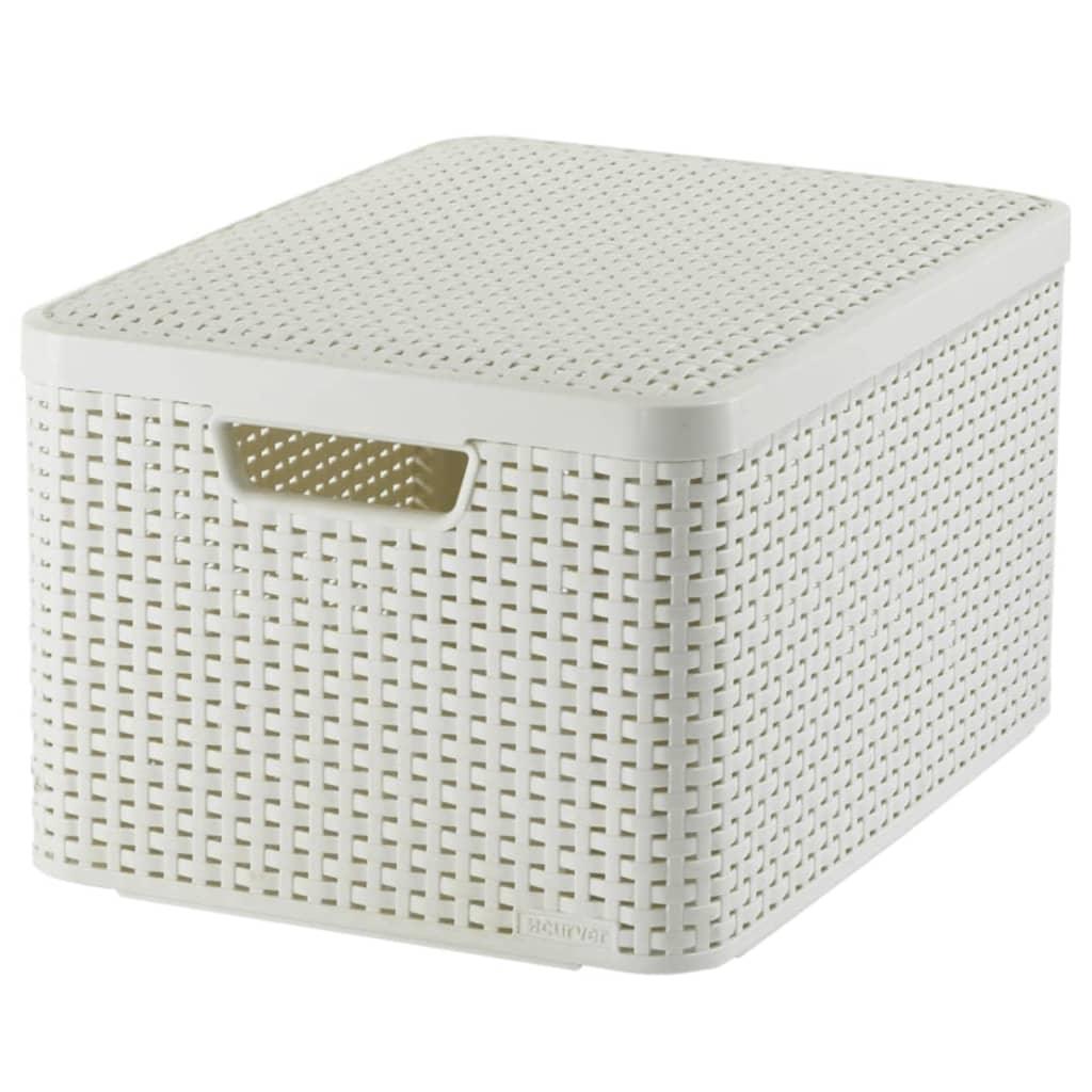 Curver Storage Box With Lid Style L 30L Creamy