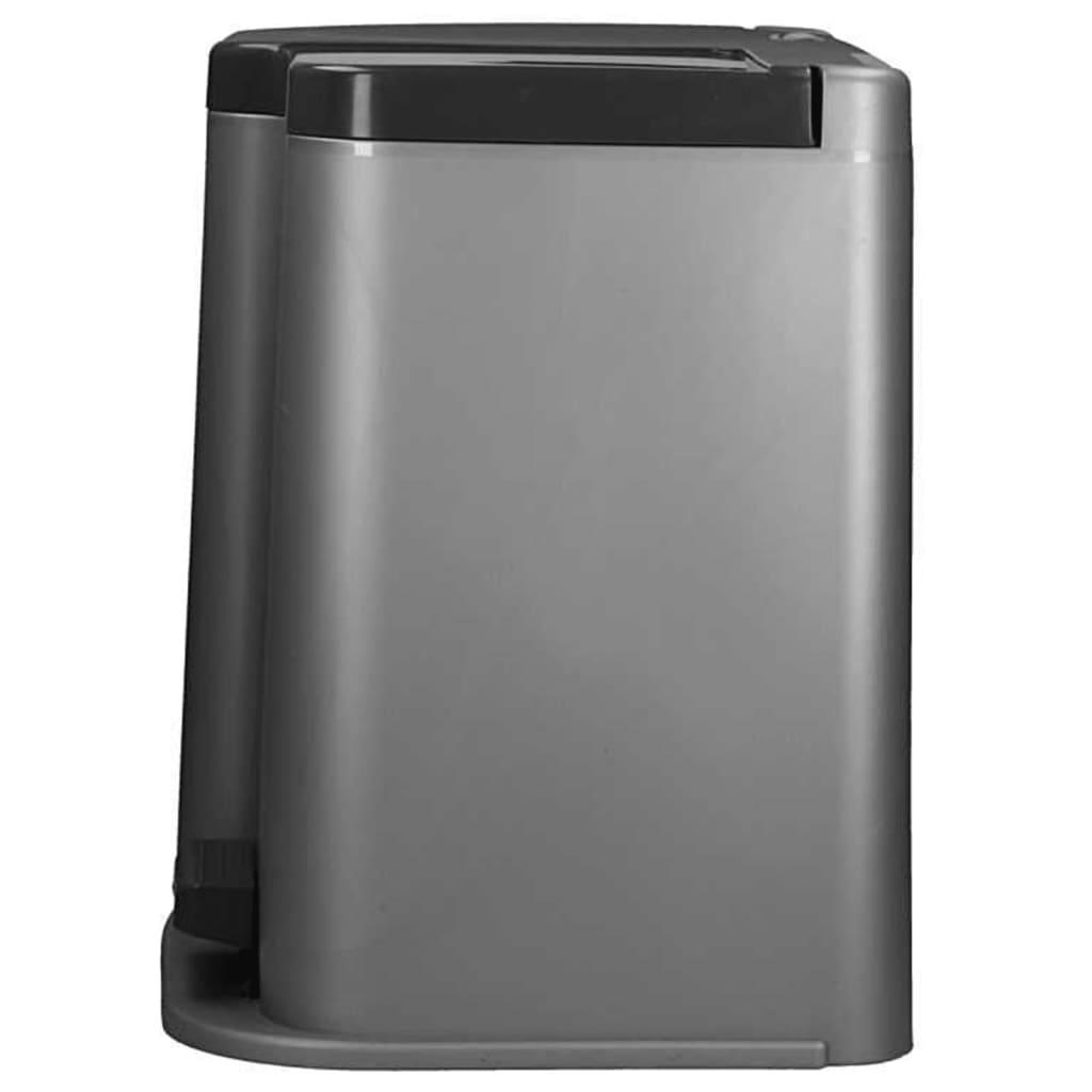 Curver Duo Pedal Bin Deco 15L With 6L Inner Buckets Light Grey