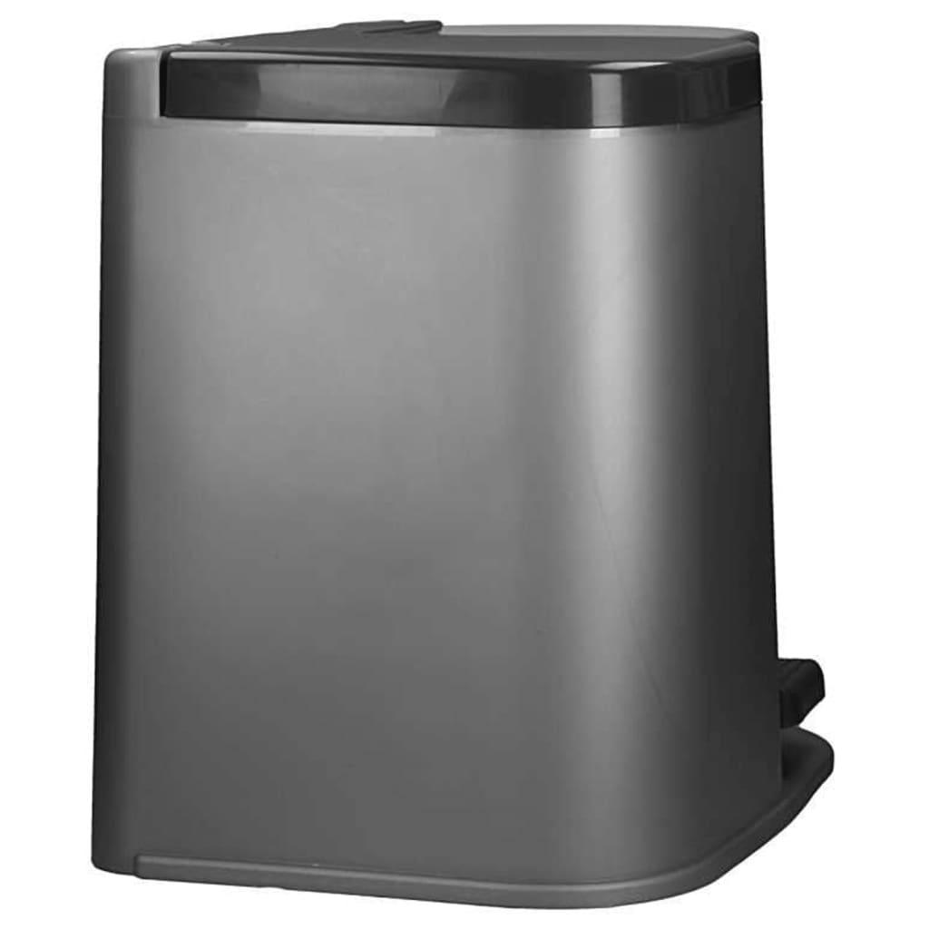 Curver Duo Pedal Bin Deco 15L With 6L Inner Buckets Light Grey