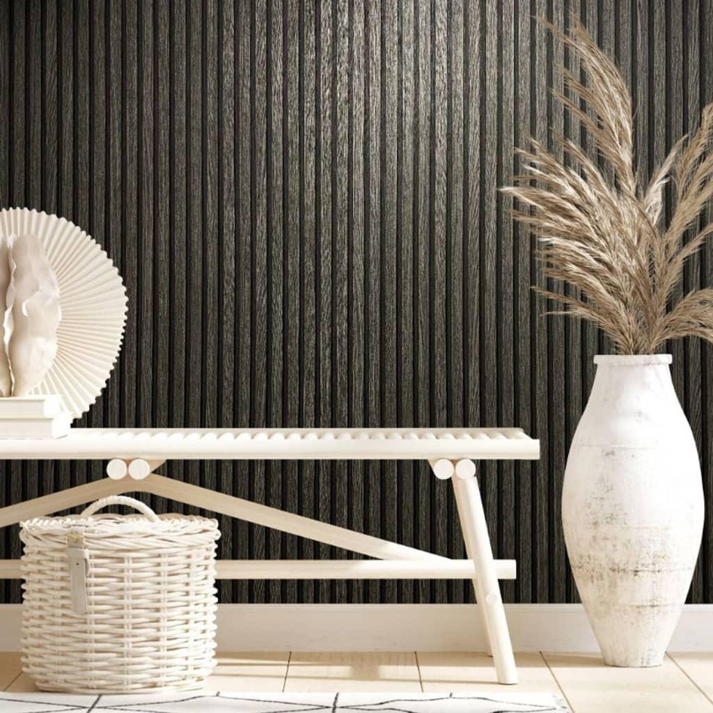 Noordwand Wallpaper Botanica Wooden Slats And Oak