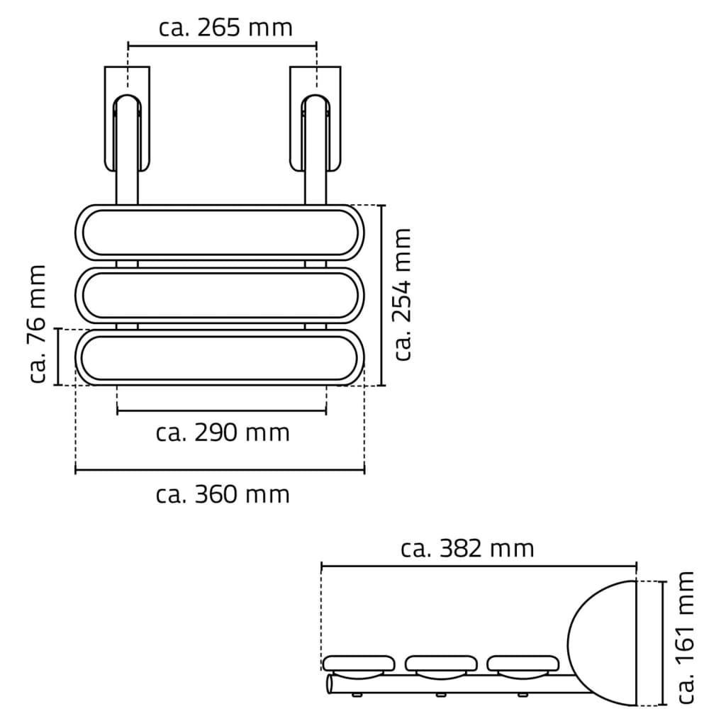 Ridder Fold-Down Shower Seat Pro