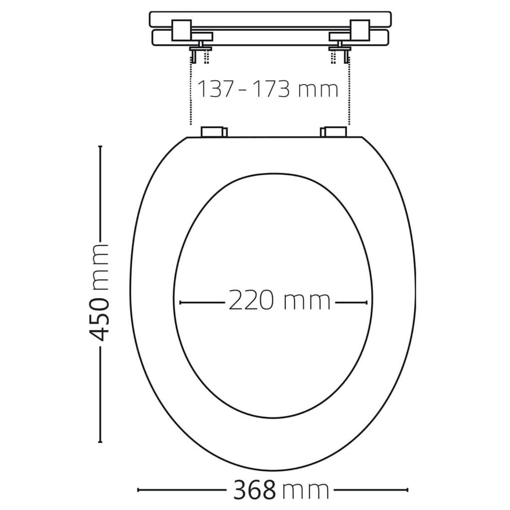 Ridder Toilet Seat Soft Close Premium White A0070700