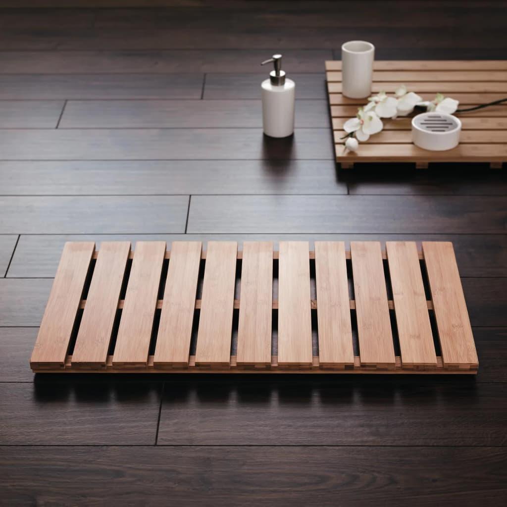 Ridder Wooden Bathroom Rug Grating Nature