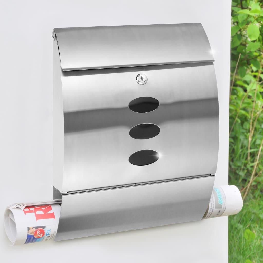 Hi Letter Box Stainless Steel 30X12X40 Cm