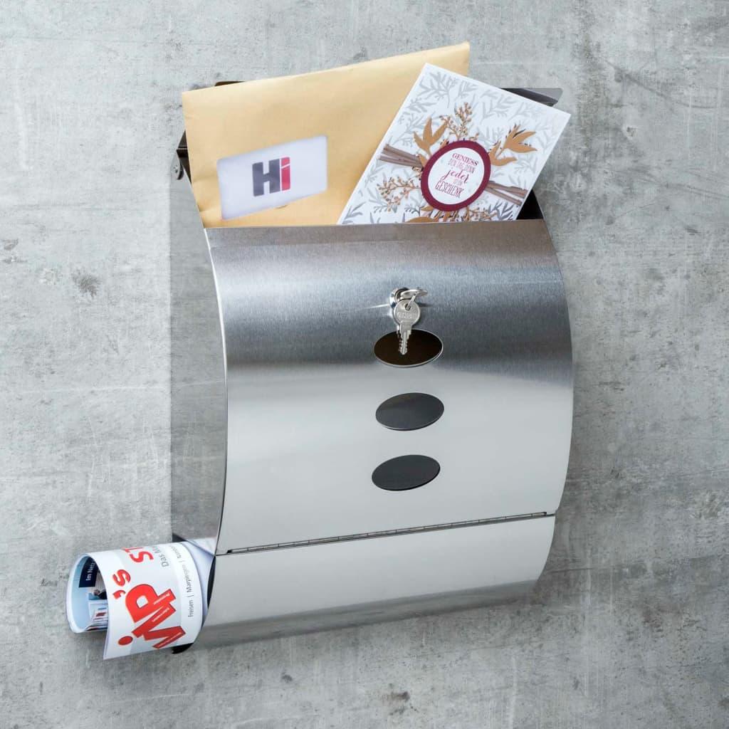 Hi Letter Box Stainless Steel 30X12X40 Cm