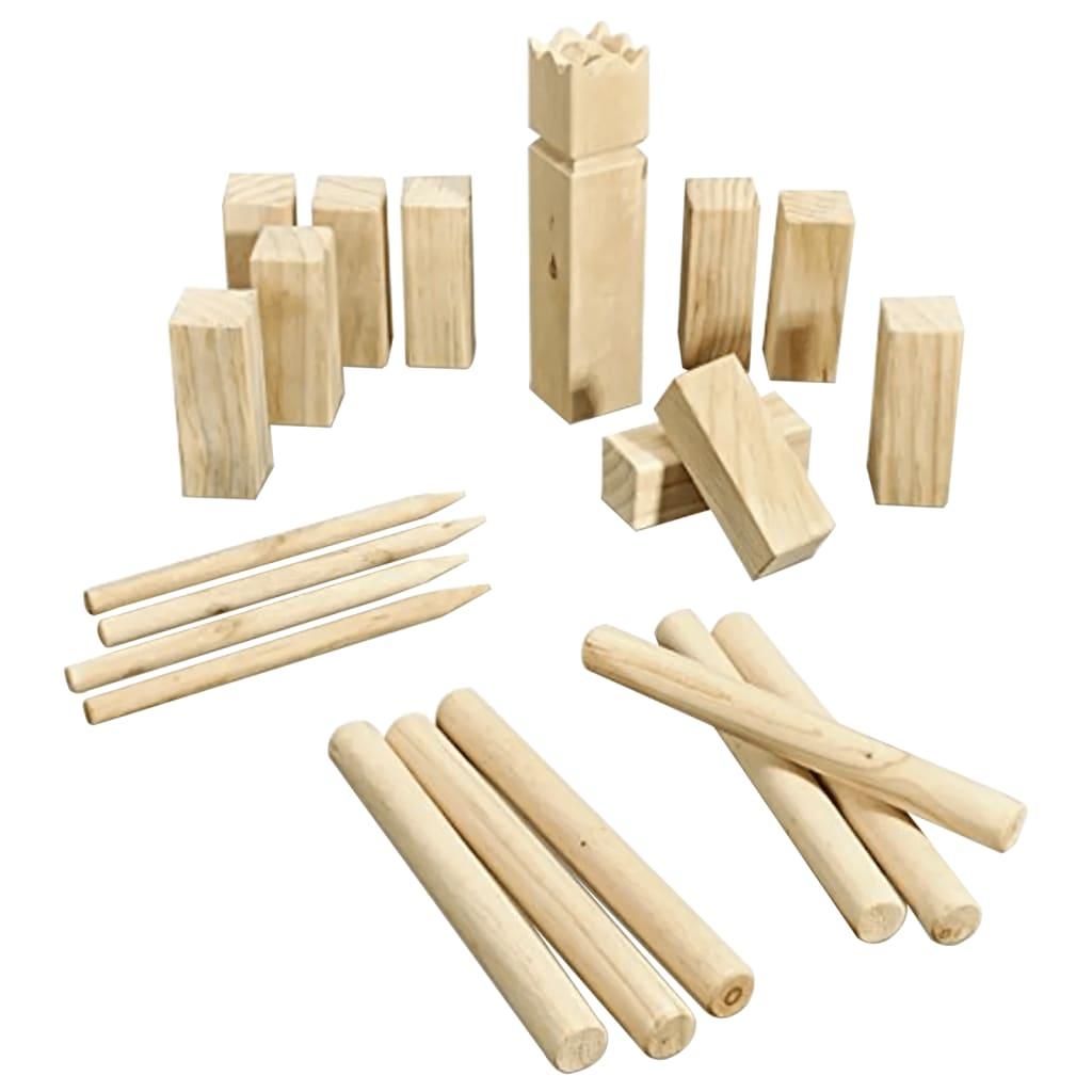 Hi Outdoor Wooden Kubb Game