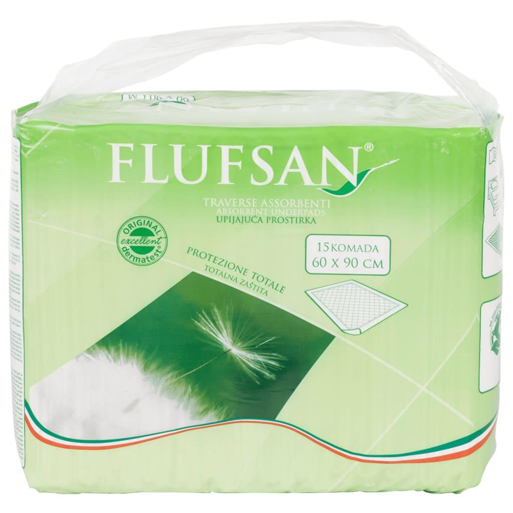 Flufsan Incontinence Bed Pads 90 Pcs 60X90 Cm