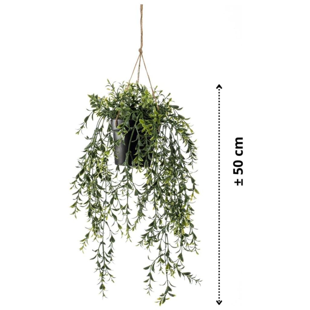 Emerald Artificial Hanging Bush In Pot 50 Cm