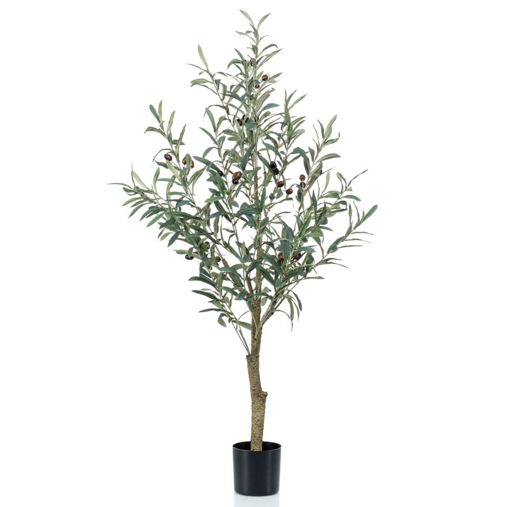 Emerald Artificial Olive Tree In Plastic Pot