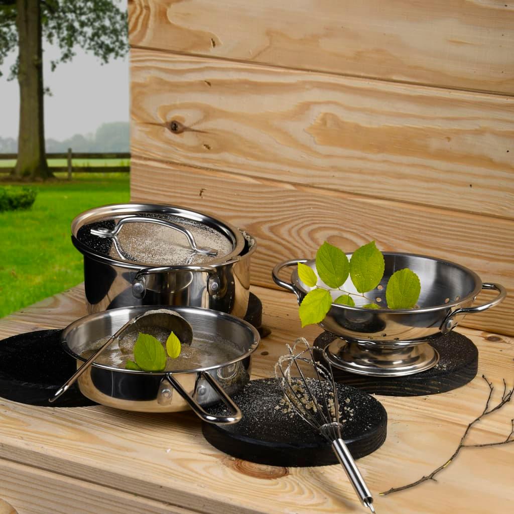 Esschert Design 6 Piece Play Tool Set For Mud Kitchen Stainless Steel