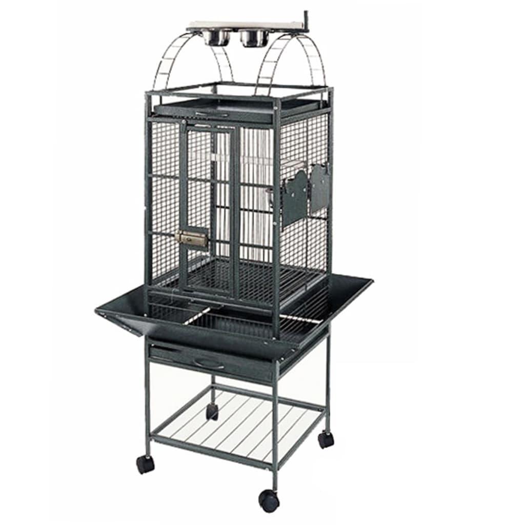 Trendyproduct.co.uk Strong Parrot Cage Villa Helios Silverstone Grey 46X46X149 Cm 93016 Strong Animals & Pet Supplies Animals & Pet Supplies > Pet Supplies > Bird Supplies > Bird Cages & Stands Bird Cages & Stands Bird Supplies Grey parcel Pet Supplies Strong