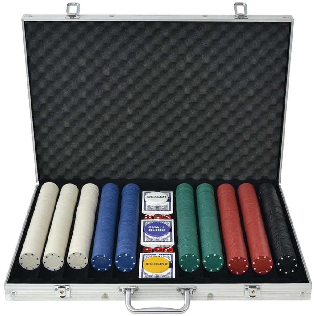 Poker Set With 500 Chips Aluminium