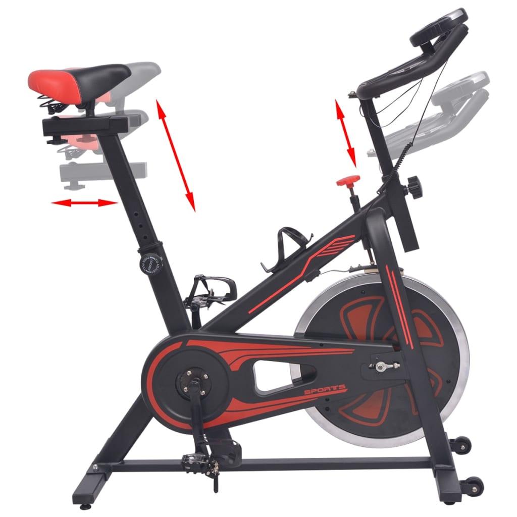 Exercise Training Bike With Pulse Sensors And Red