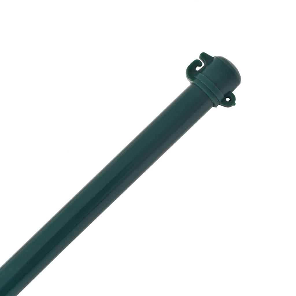 Garden Posts 10 Pcs Metal Green