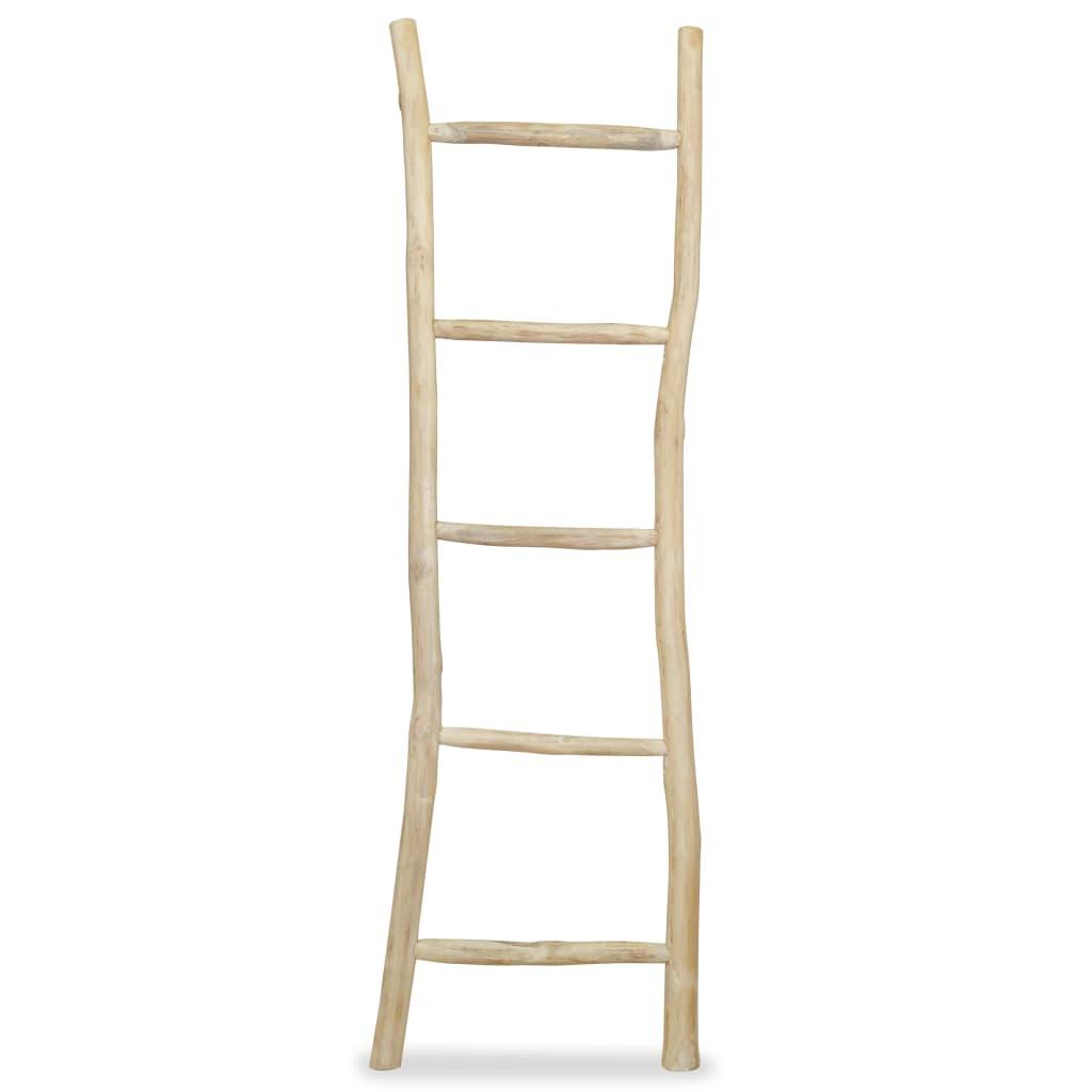 Towel Ladder With 5 Rungs Teak 45X150 Cm Natural