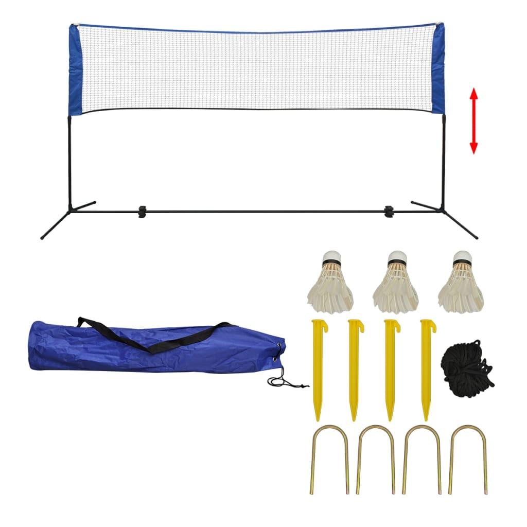 Badminton Net Set With Shuttlecocks 500X155 Cm