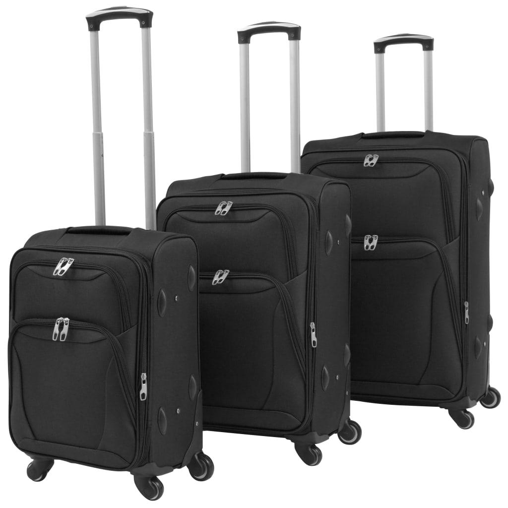 3 Piece Soft Case Trolley Set