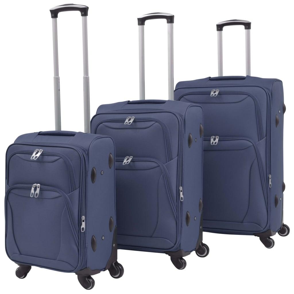 3 Piece Soft Case Trolley Set