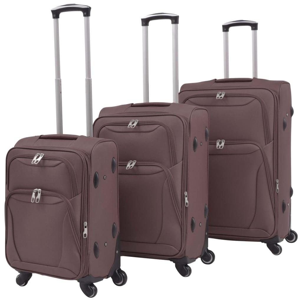 3 Piece Soft Case Trolley Set