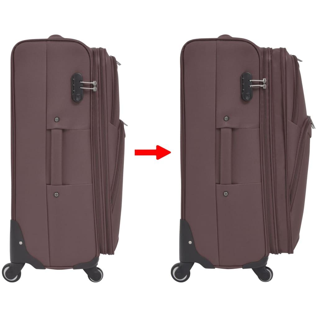 3 Piece Soft Case Trolley Set