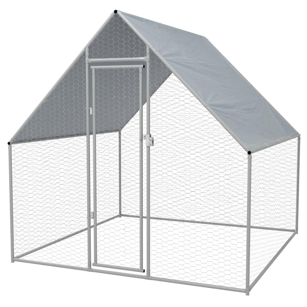 Outdoor Chicken Cage Galvanised Steel