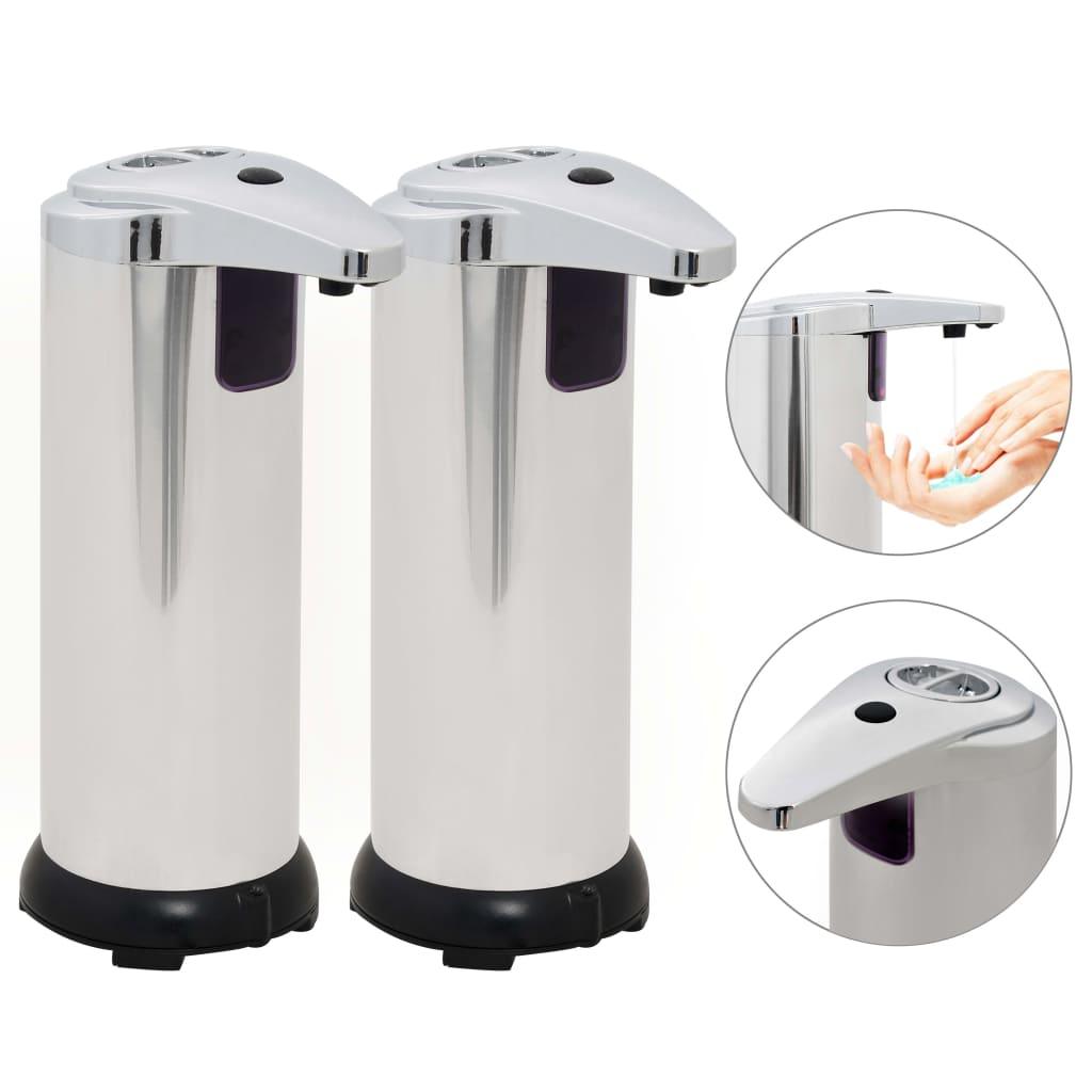 Automatic Soap Dispensers 2 Pcs Infrared Sensor 600 Ml