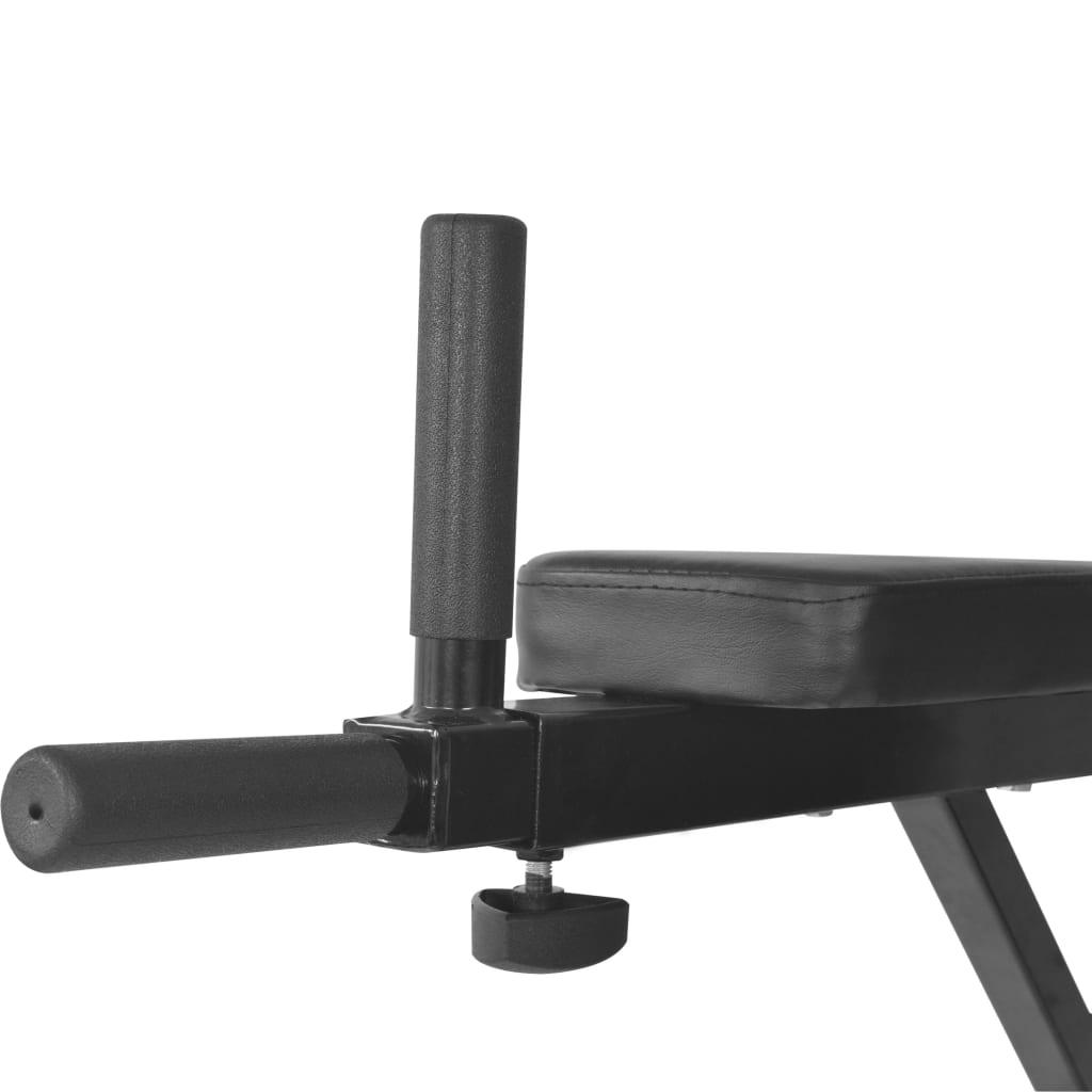 Wall-Mounted Fitness Dip Station Black