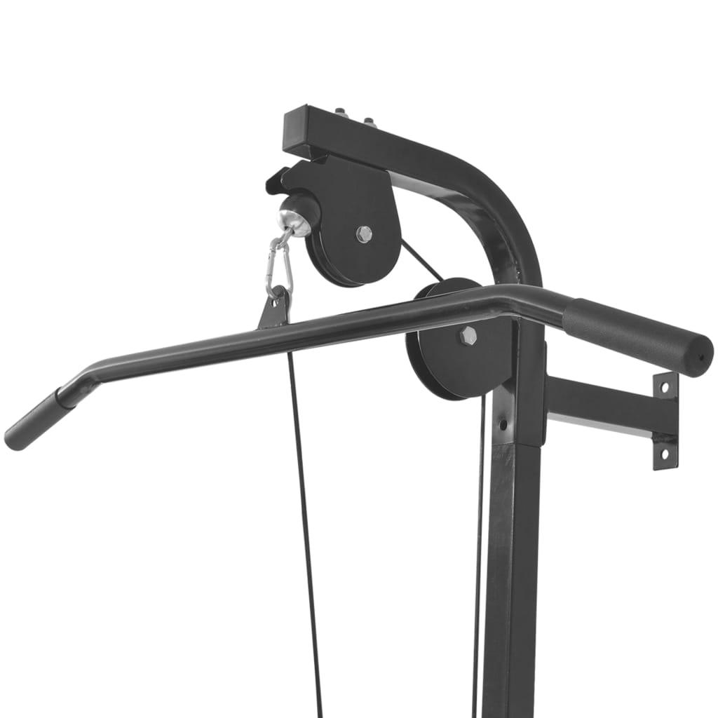 Wall-Mounted Home Gym With 2 Pulleys