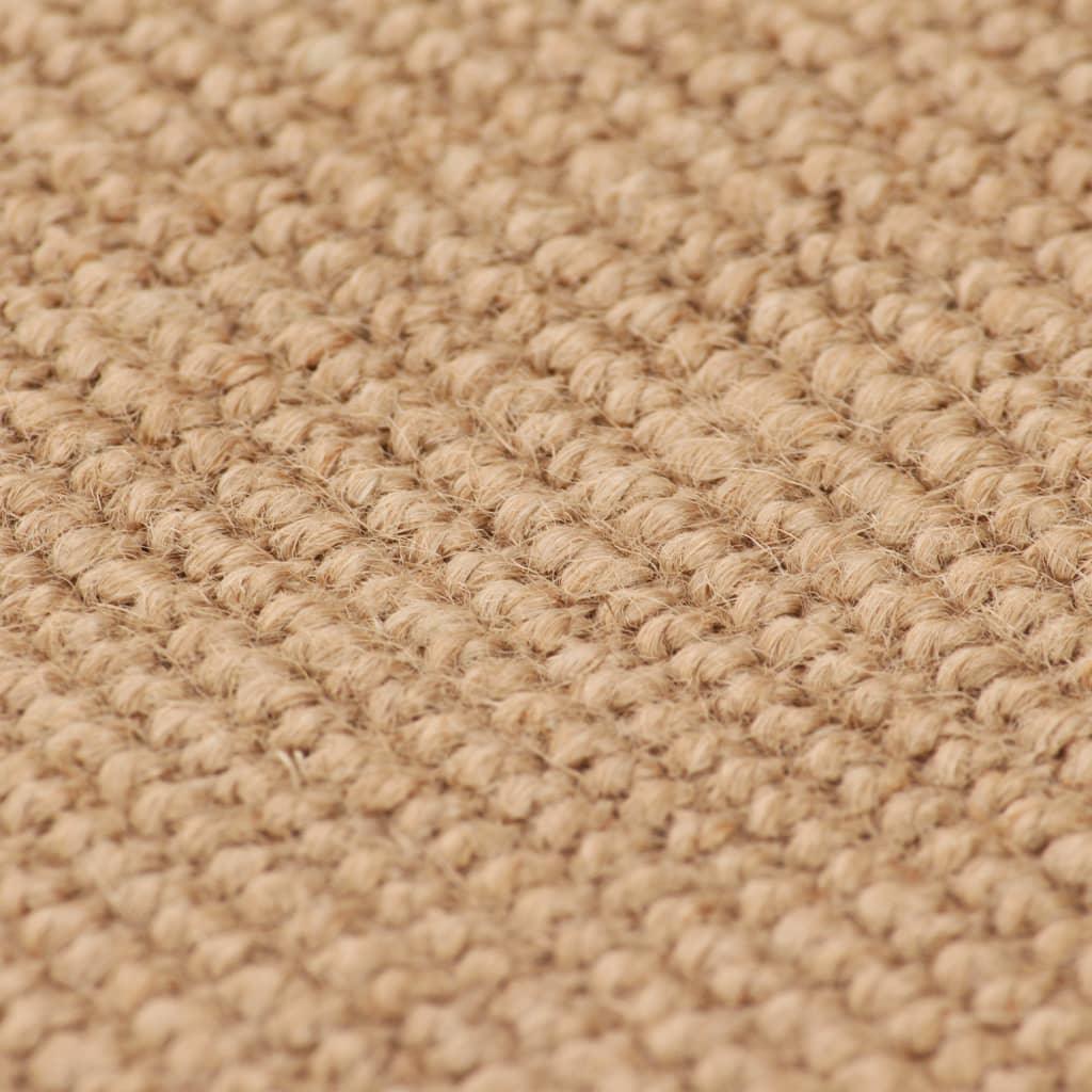 Area Rug Jute With Latex Backing Natural