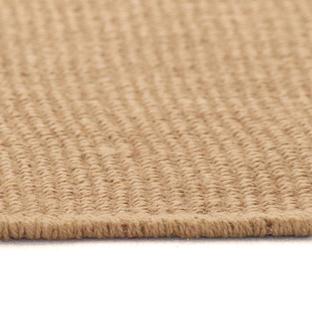 Area Rug Jute With Latex Backing Natural