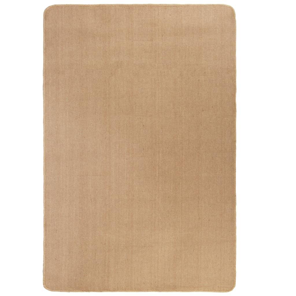 Area Rug Jute With Latex Backing Natural