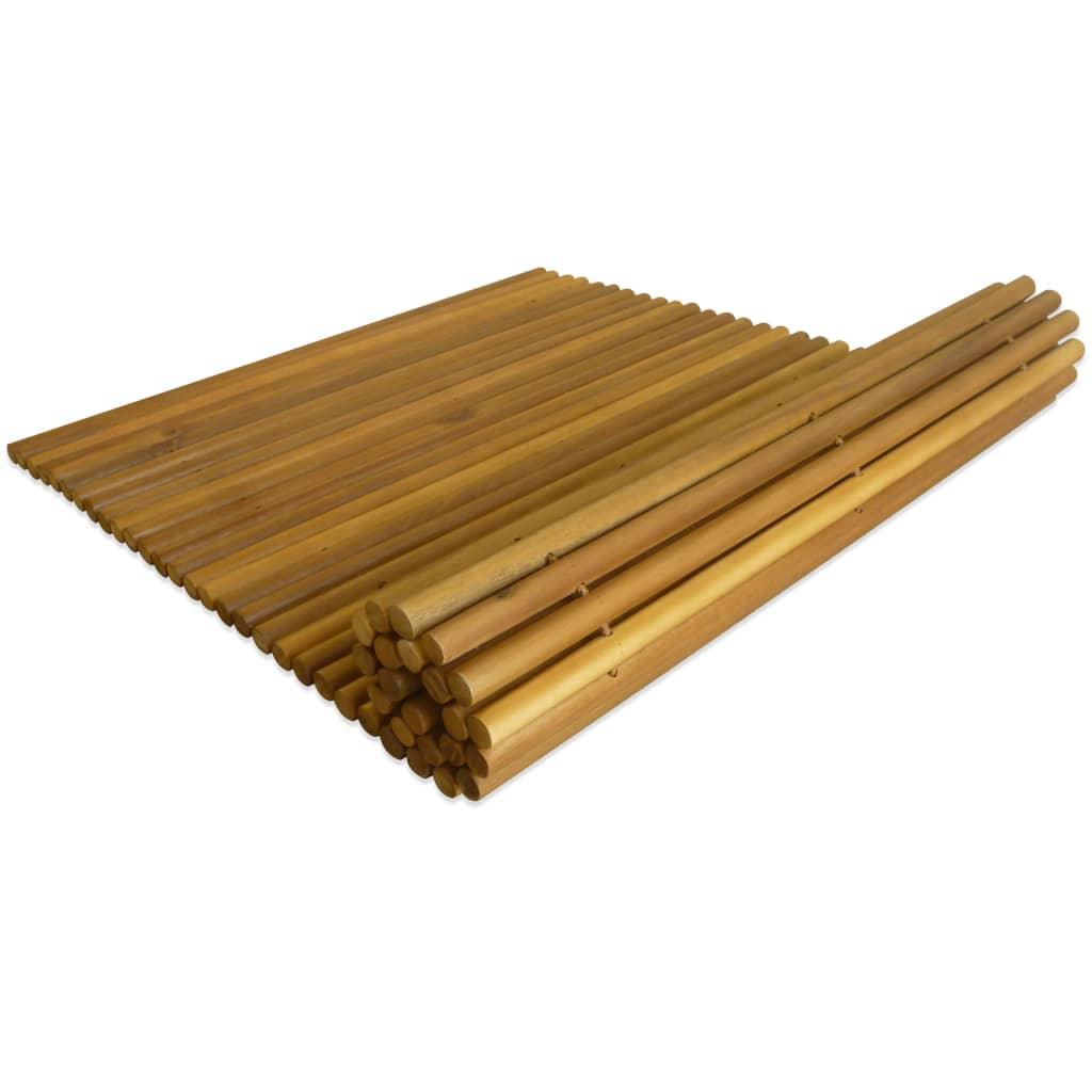 Bath Mat Acacia Wood 80X50 Cm