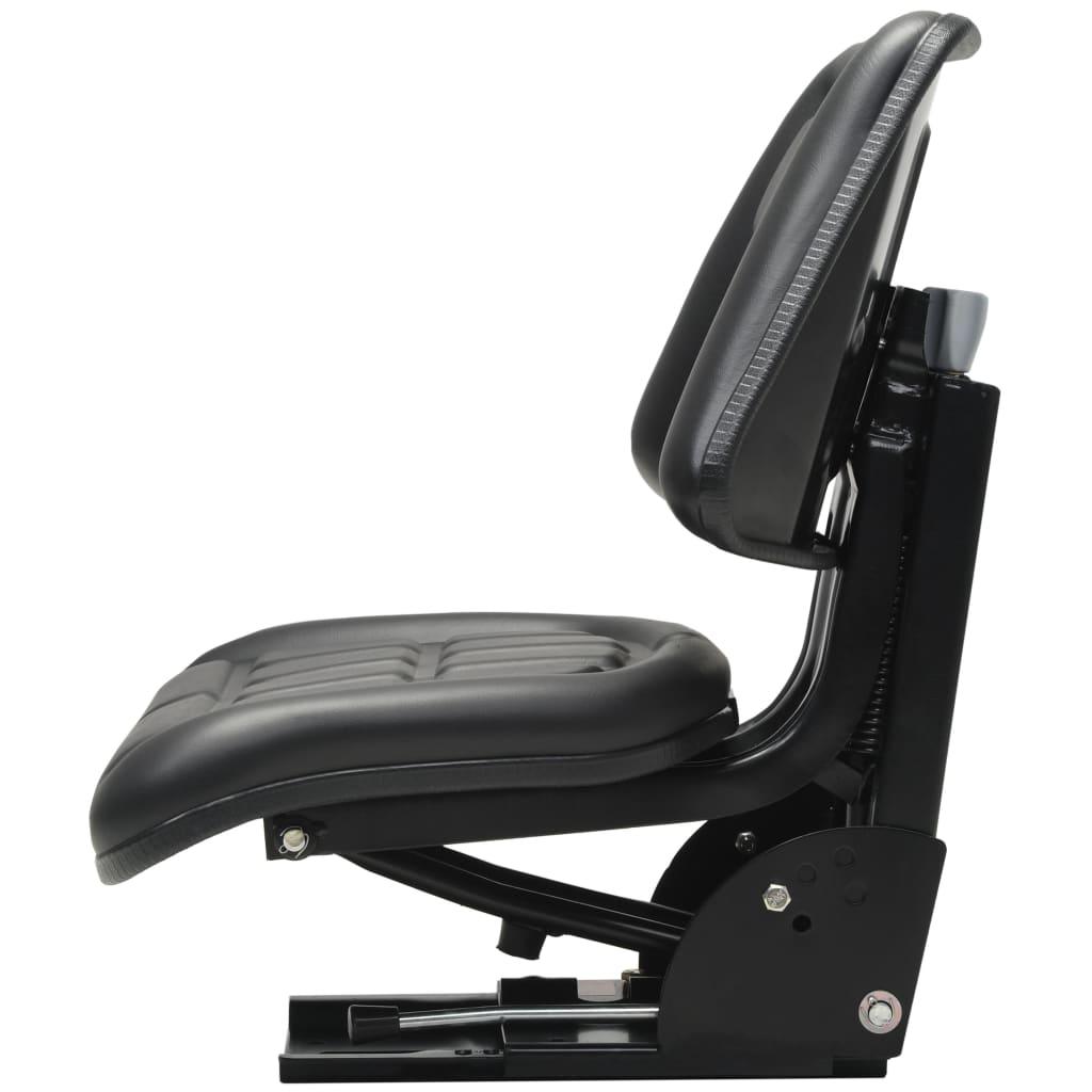 Tractor Seat With Suspension Black