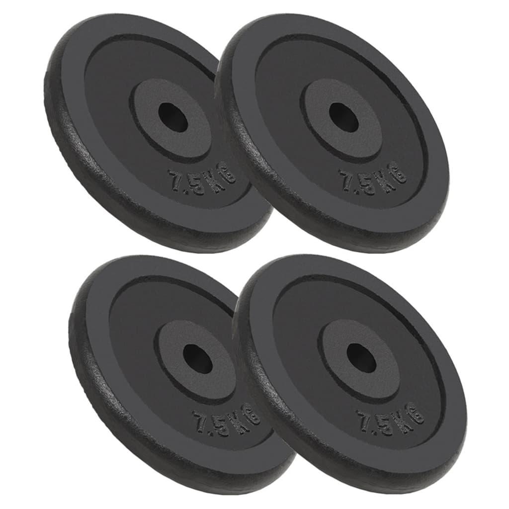 Weight Plates 8 Pcs 8X2.5 Kg Cast Iron