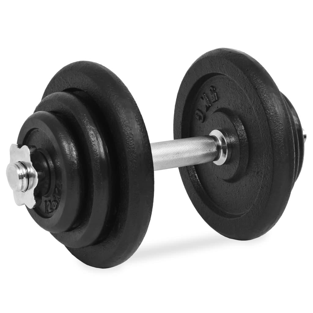 18 Piece Dumbbell Set 40 Kg Cast Iron