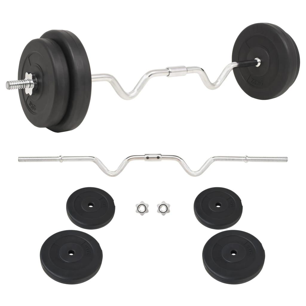 Curl Barbell With Plates