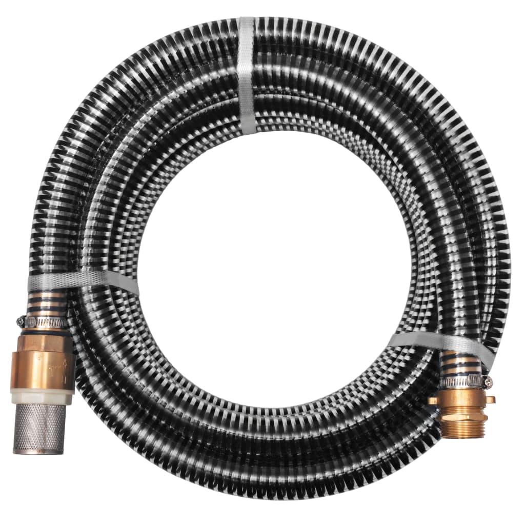 Suction Hose With Brass Connectors 25 Mm