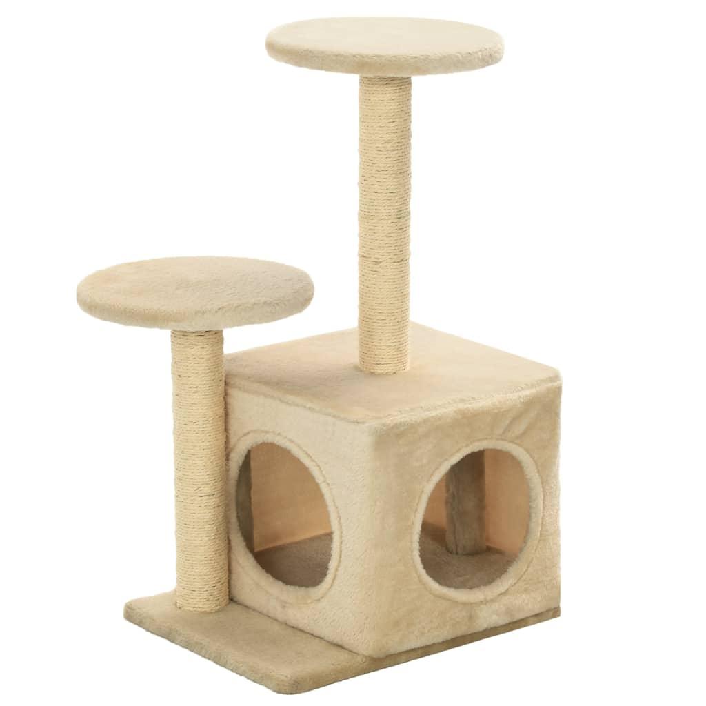 Trendyproduct.co.uk Cat Tree With Sisal Scratching Posts vidaXL Animals & Pet Supplies Animals & Pet Supplies > Pet Supplies > Cat Supplies > Cat Furniture Beige Cat Furniture Cat Supplies parcel Pet Supplies vidaXL