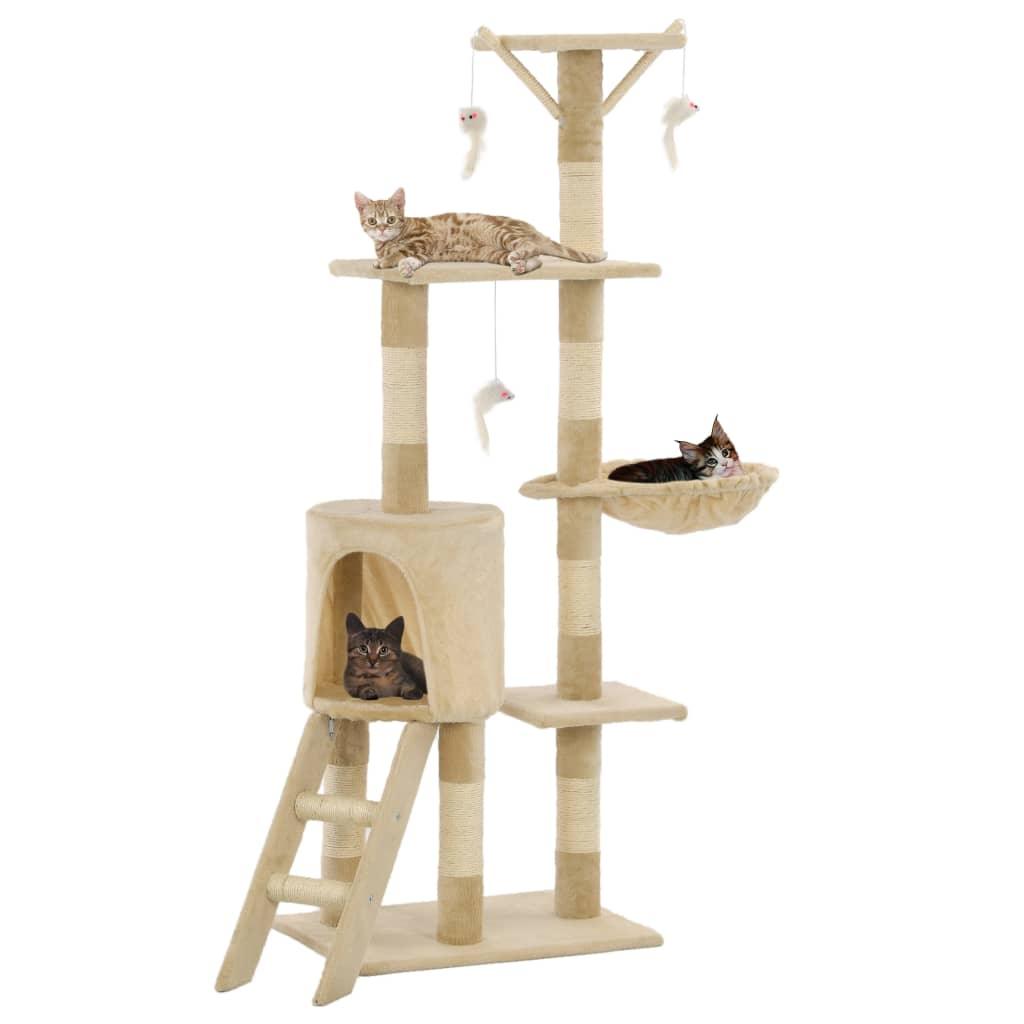 Cat Tree With Sisal Scratching Posts 138 Cm