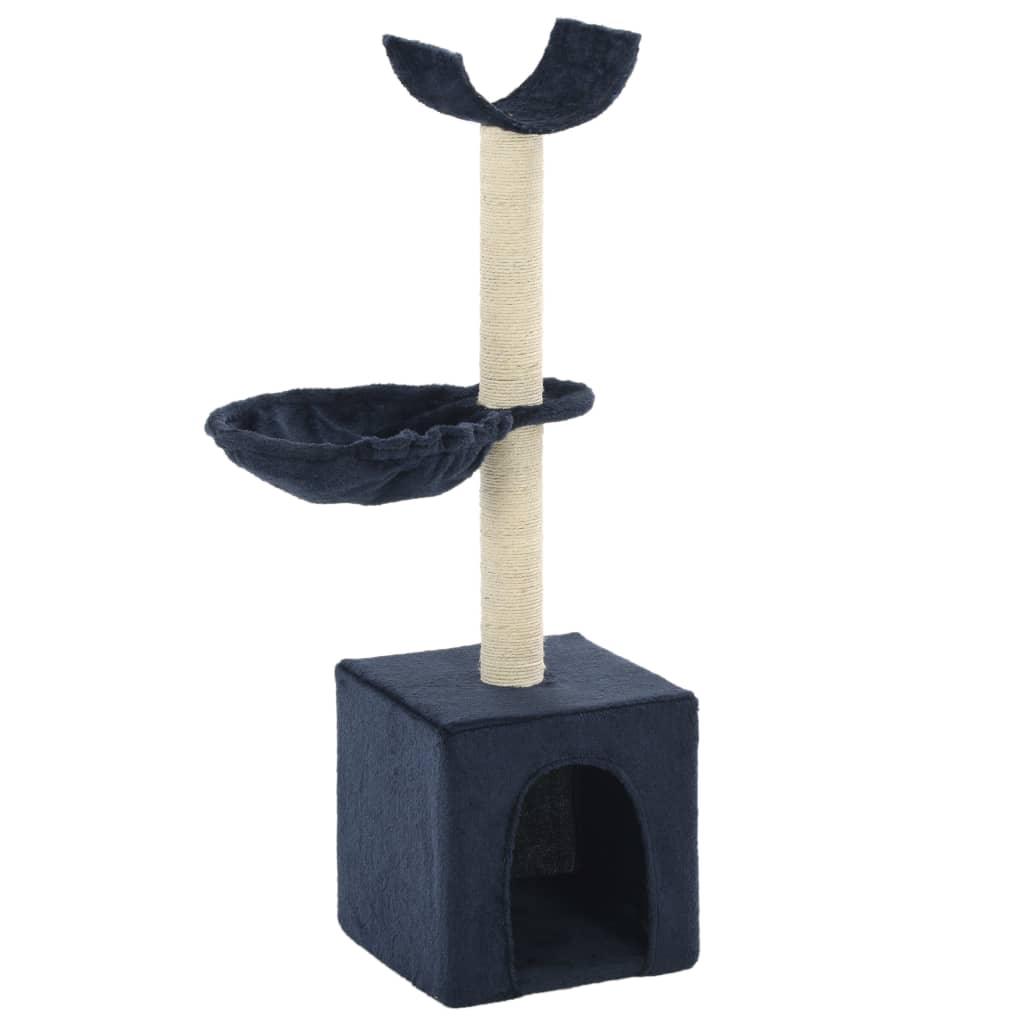 Trendyproduct.co.uk Cat Tree With Sisal Scratching Posts 105 Cm vidaXL Animals & Pet Supplies Animals & Pet Supplies > Pet Supplies > Cat Supplies > Cat Furniture Blue Cat Furniture Cat Supplies parcel Pet Supplies vidaXL