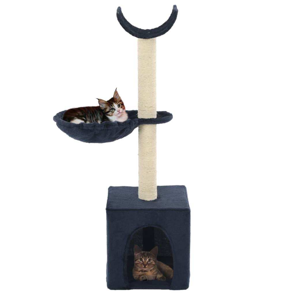 Trendyproduct.co.uk Cat Tree With Sisal Scratching Posts 105 Cm vidaXL Animals & Pet Supplies Animals & Pet Supplies > Pet Supplies > Cat Supplies > Cat Furniture Blue Cat Furniture Cat Supplies parcel Pet Supplies vidaXL