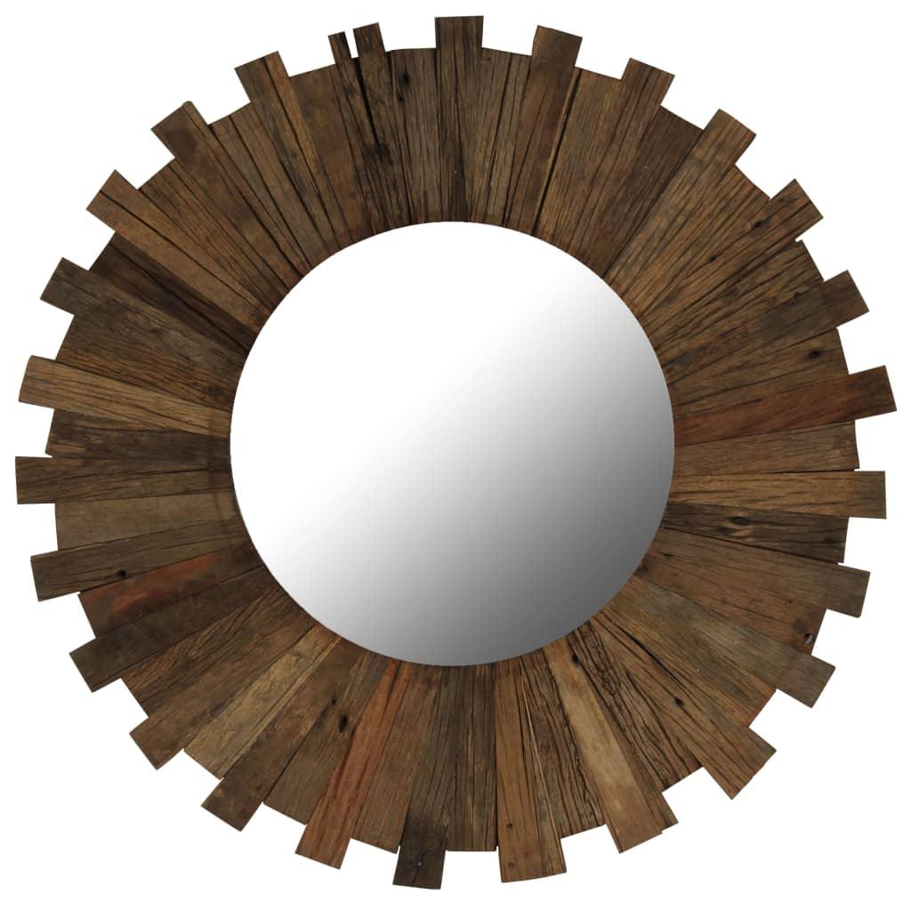 Wall Mirror Solid Reclaimed Wood 70 Cm