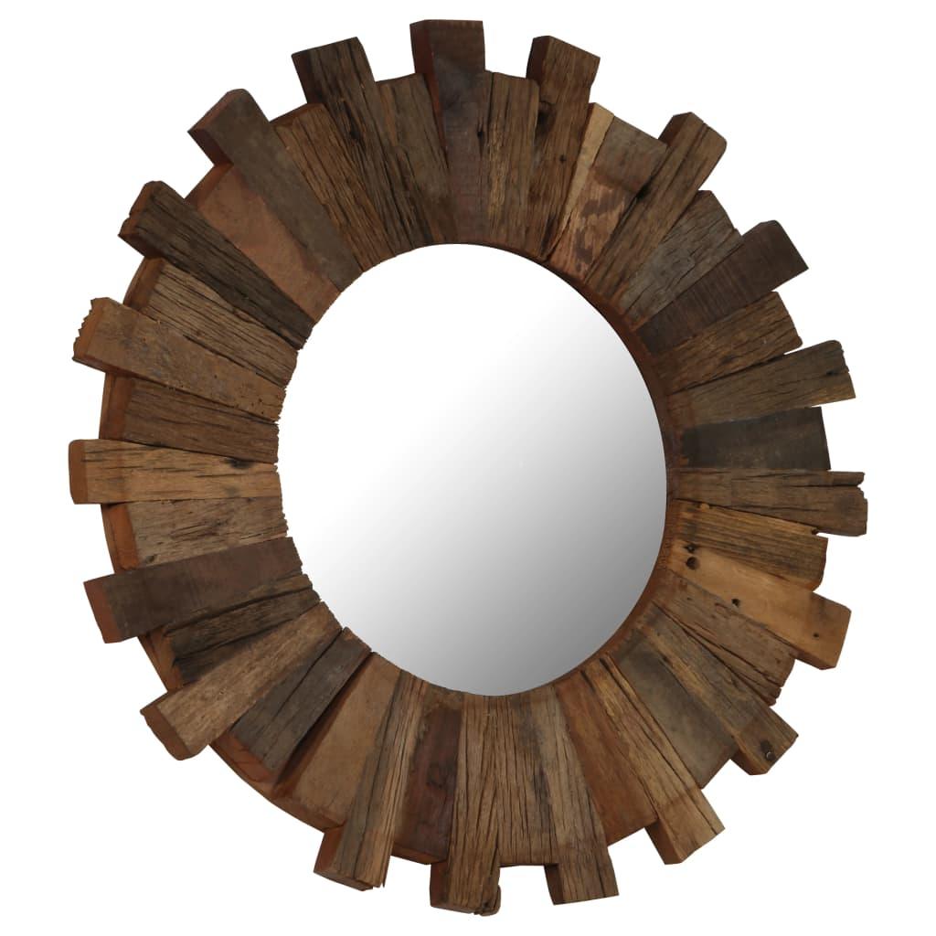 Wall Mirror Solid Reclaimed Wood 70 Cm