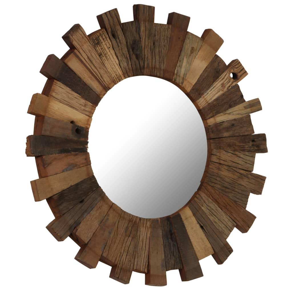 Wall Mirror Solid Reclaimed Wood 70 Cm