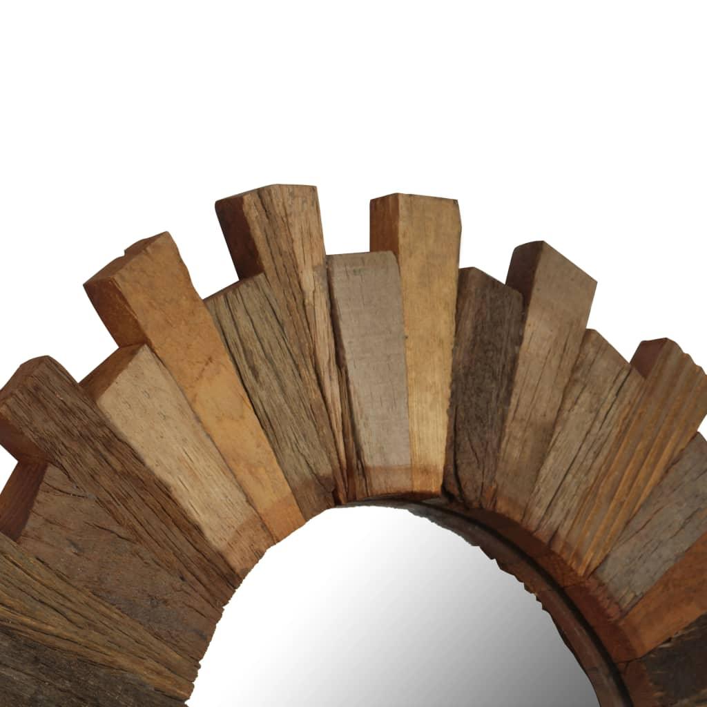 Wall Mirror Solid Reclaimed Wood 70 Cm