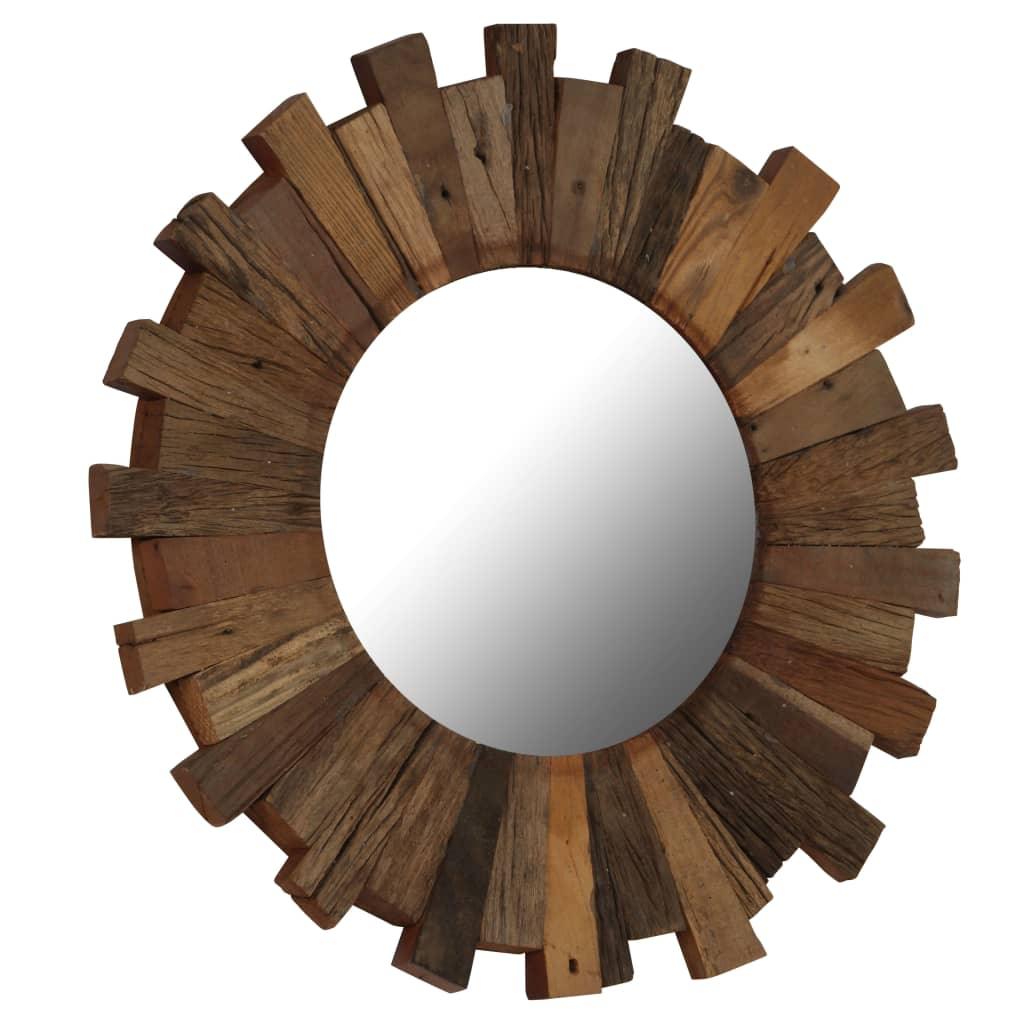 Wall Mirror Solid Reclaimed Wood 70 Cm