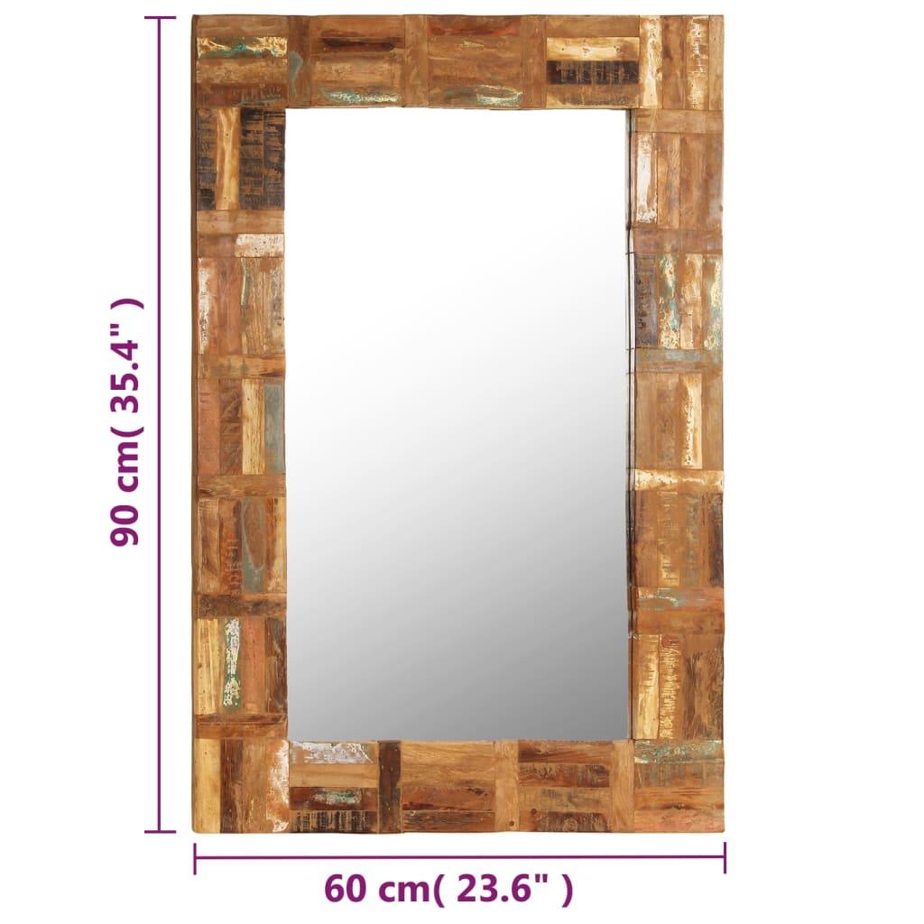 Wall Mirror Solid Reclaimed Wood