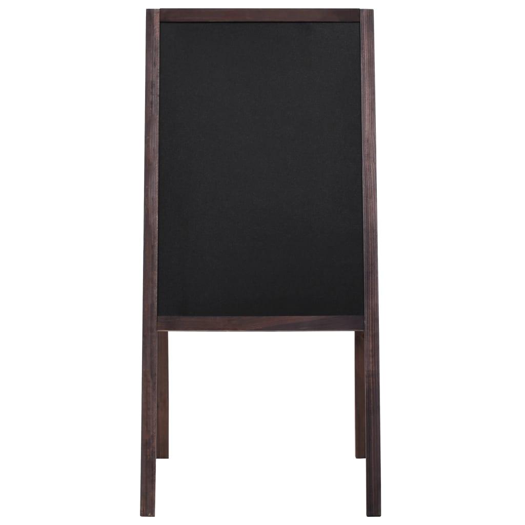 Double-Sided Blackboard Cedar Wood Free Standing