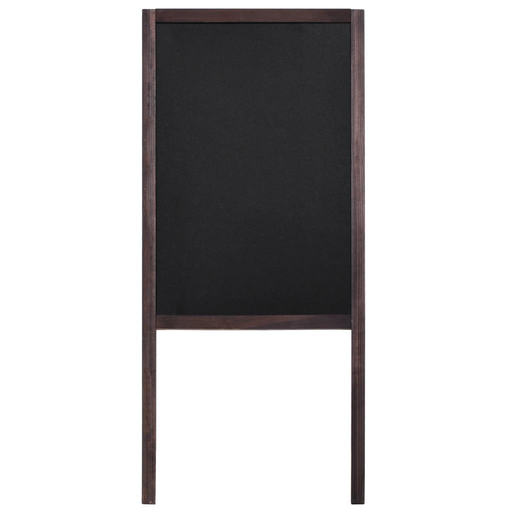 Double-Sided Blackboard Cedar Wood Free Standing